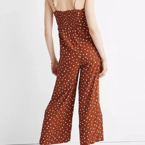 NWOT MADEWELL RUCHED WIDE LEG JUMPSUIT, SOLD OUT - Picture 4 of 16